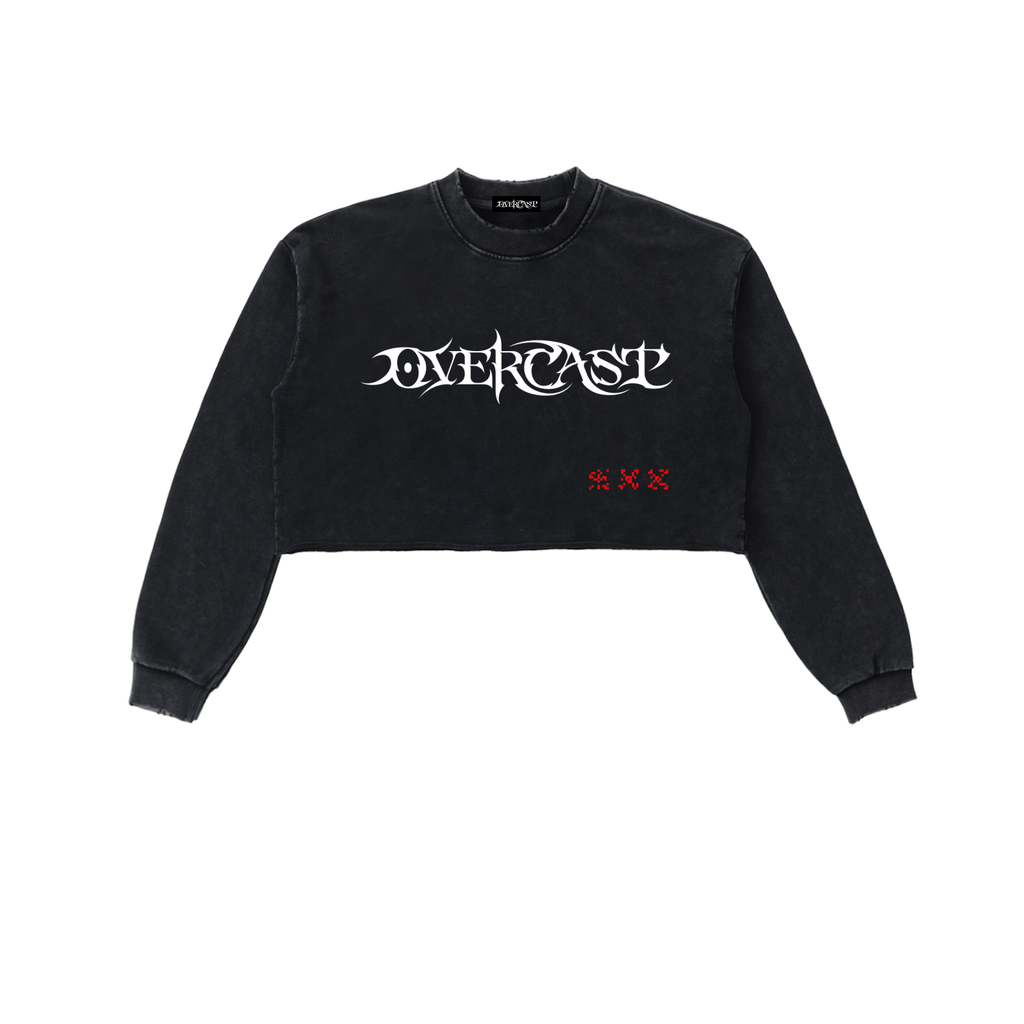 AWAKENING - Raw Edge Crop Sweatshirt