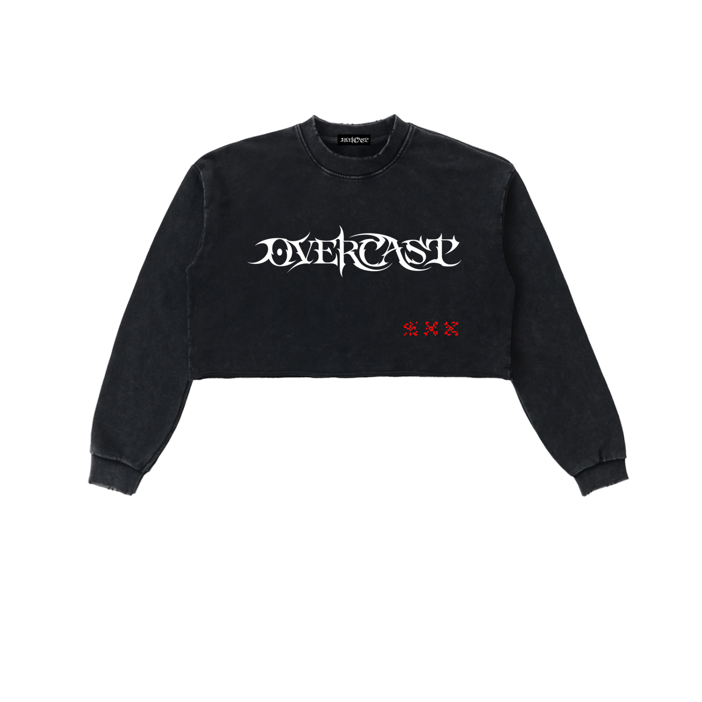 AWAKENING - Raw Edge Crop Sweatshirt